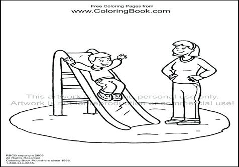 476x333 Playground Coloring Pages Recess Coloring Pages Kid Playground