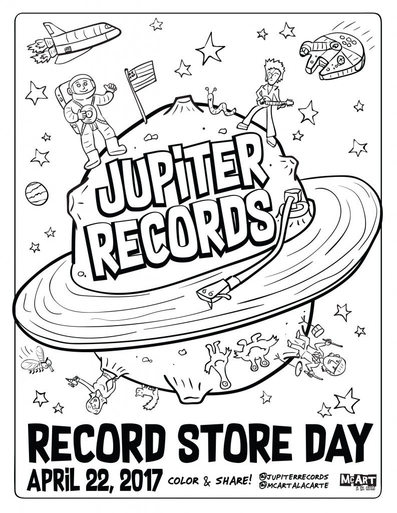 793x1024 Record Coloring Page