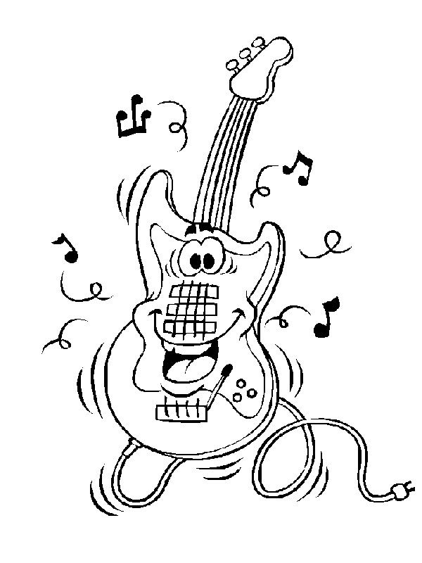 600x800 Coloring Pages Of Musical Instruments Kids N