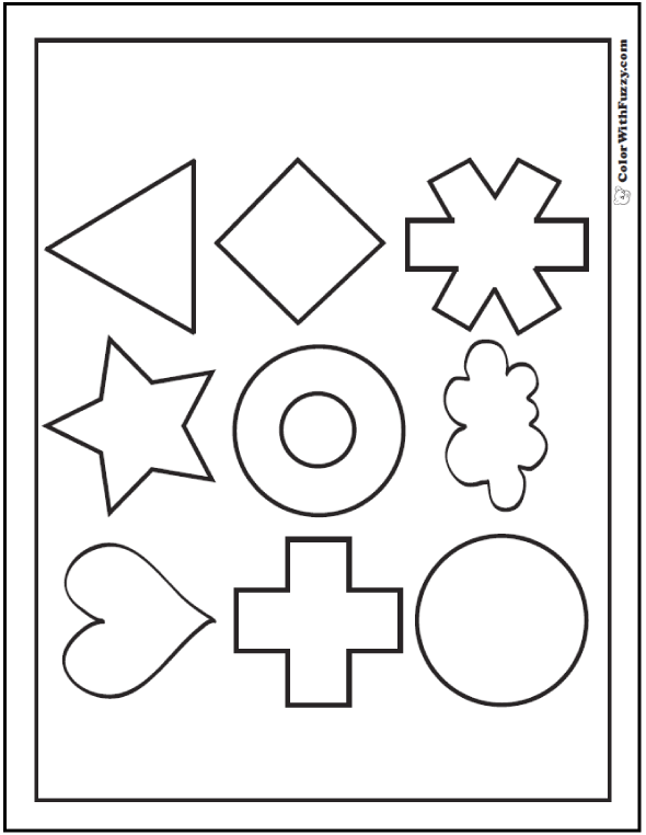 590x762 Shape Coloring Pages Customize And Print