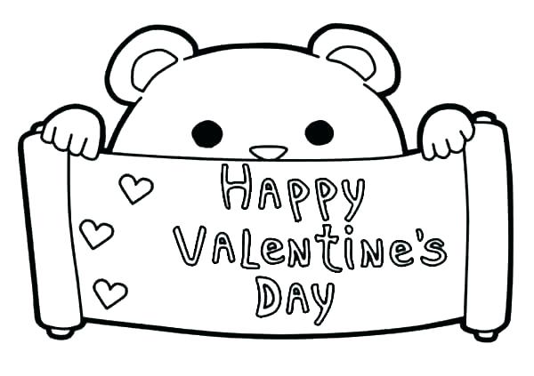 600x423 Preschool Valentine Coloring Pages Preschool Valentine Coloring