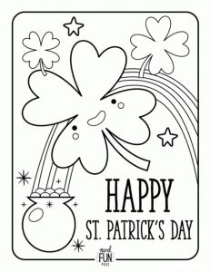 231x300 St Patrick's Day Coloring Pages For Kids