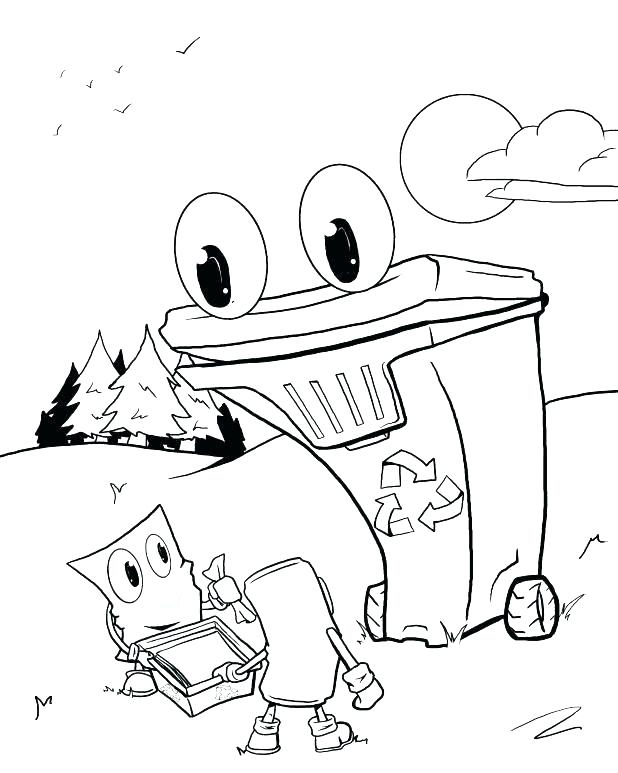 618x773 Recycling Coloring Pages Recycling Coloring Page Recycle Coloring