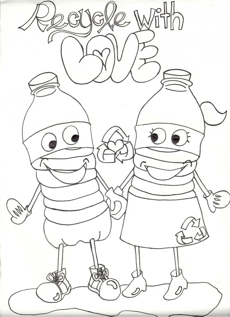 800x1103 Recycling Coloring Pages At To Recycle