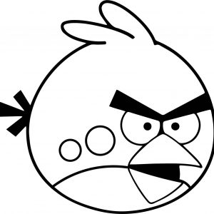 300x300 New Coloring Pages For The Color Red New Red Bird From Angry Birds