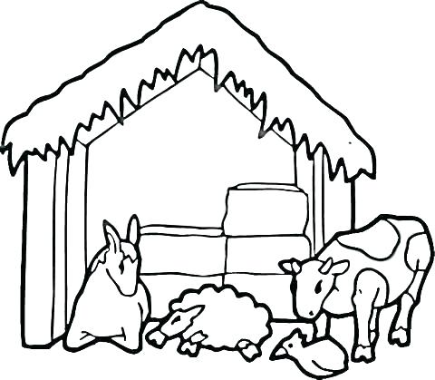 480x419 Barn Coloring Sheets Barn Coloring Pages Free
