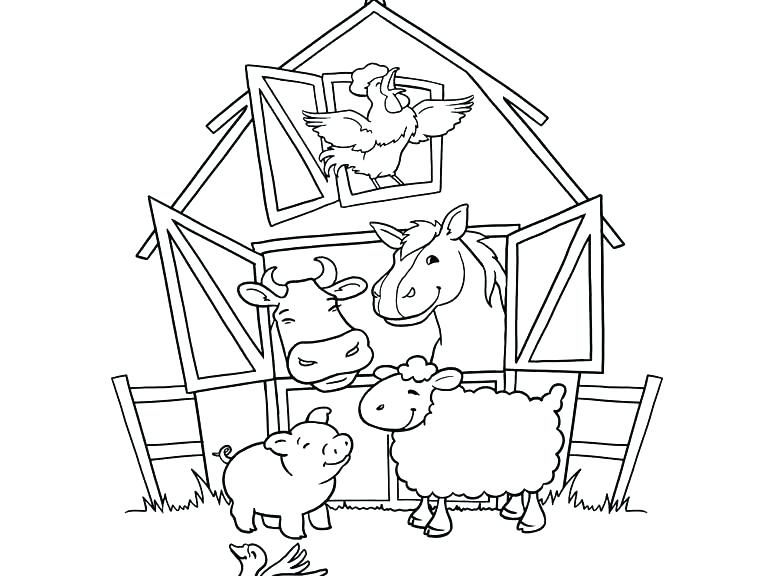 773x576 Barn Coloring Page Barn Coloring Pages Photos Fresh Free Coloring