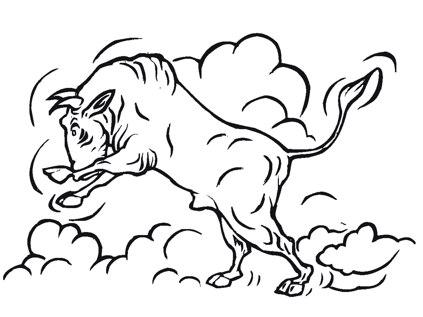 1600x1200 Bull Coloring Pages To Download And Print For Free