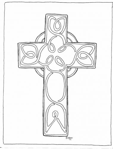 380x500 Coloring Page Coloring Pages Of Crosses Coloring Pages Jesus
