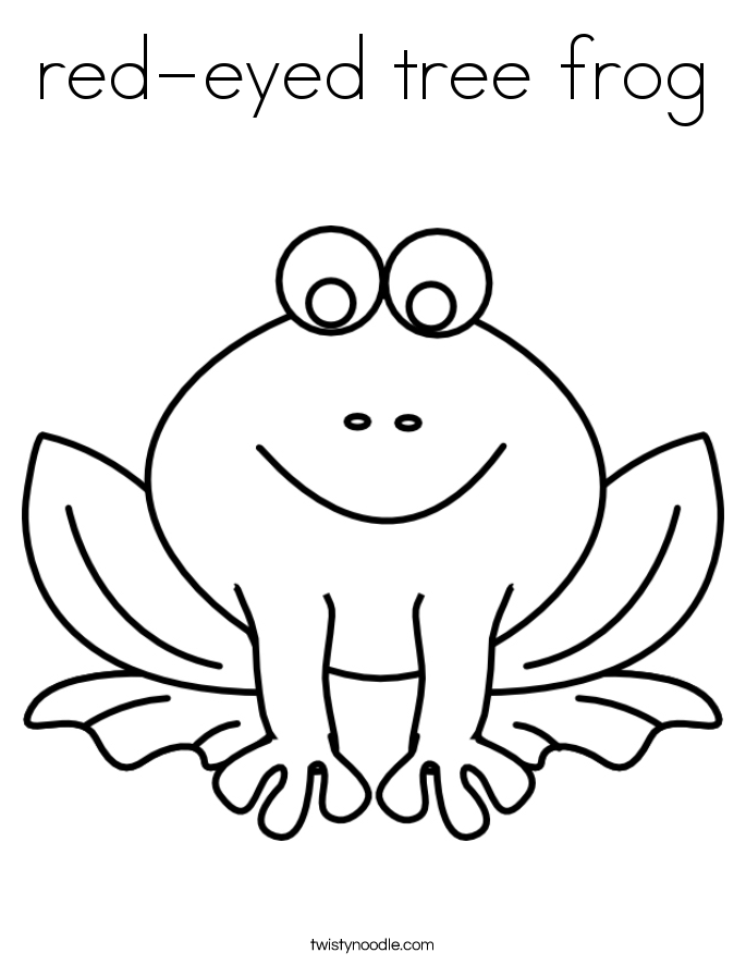 685x886 Red Eyed Tree Frog Coloring Page