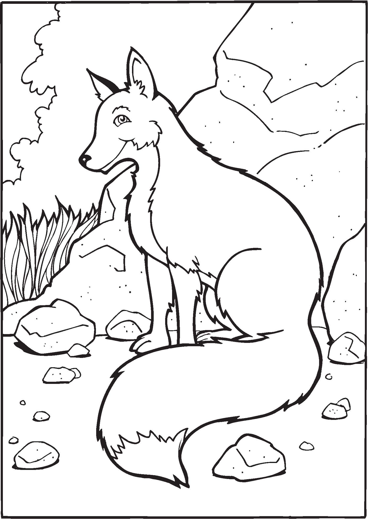1542x2178 Fresh Coloring Pages Red Fox Coloring Page Color Animals