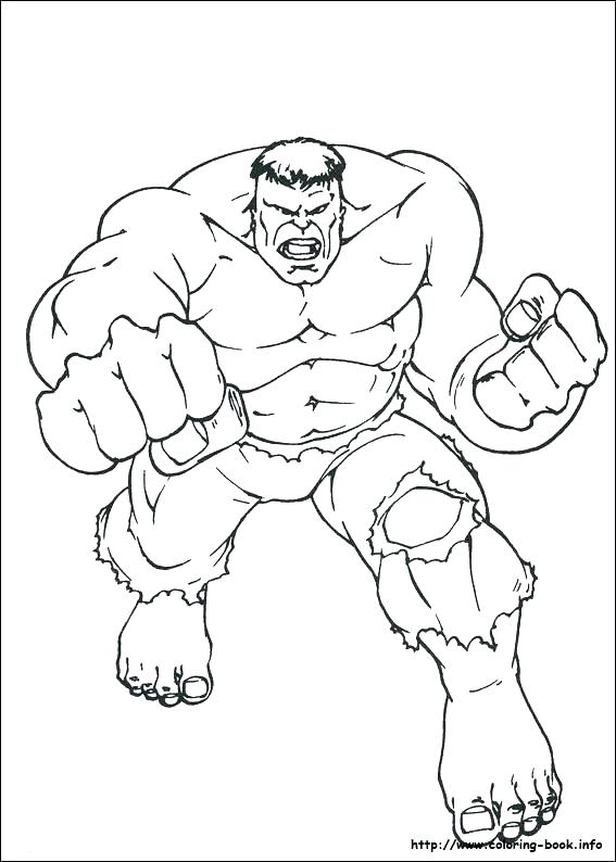 567x794 Red Hulk Coloring Pages