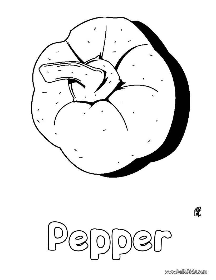 820x1060 Pepper Coloring Pages