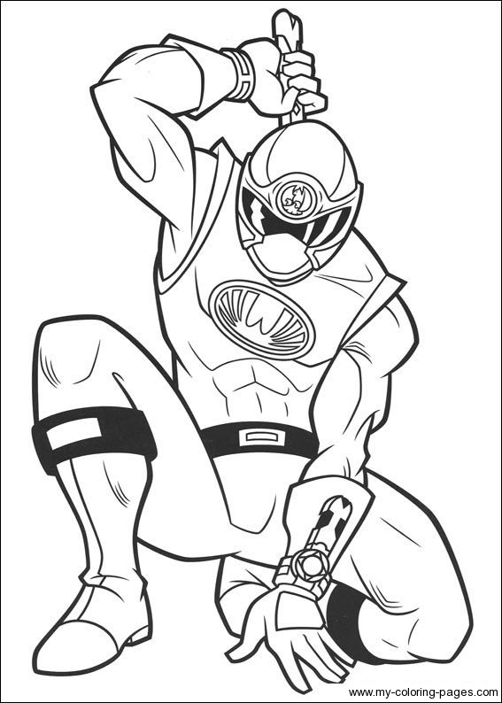 567x794 Power Rangers Coloring Page