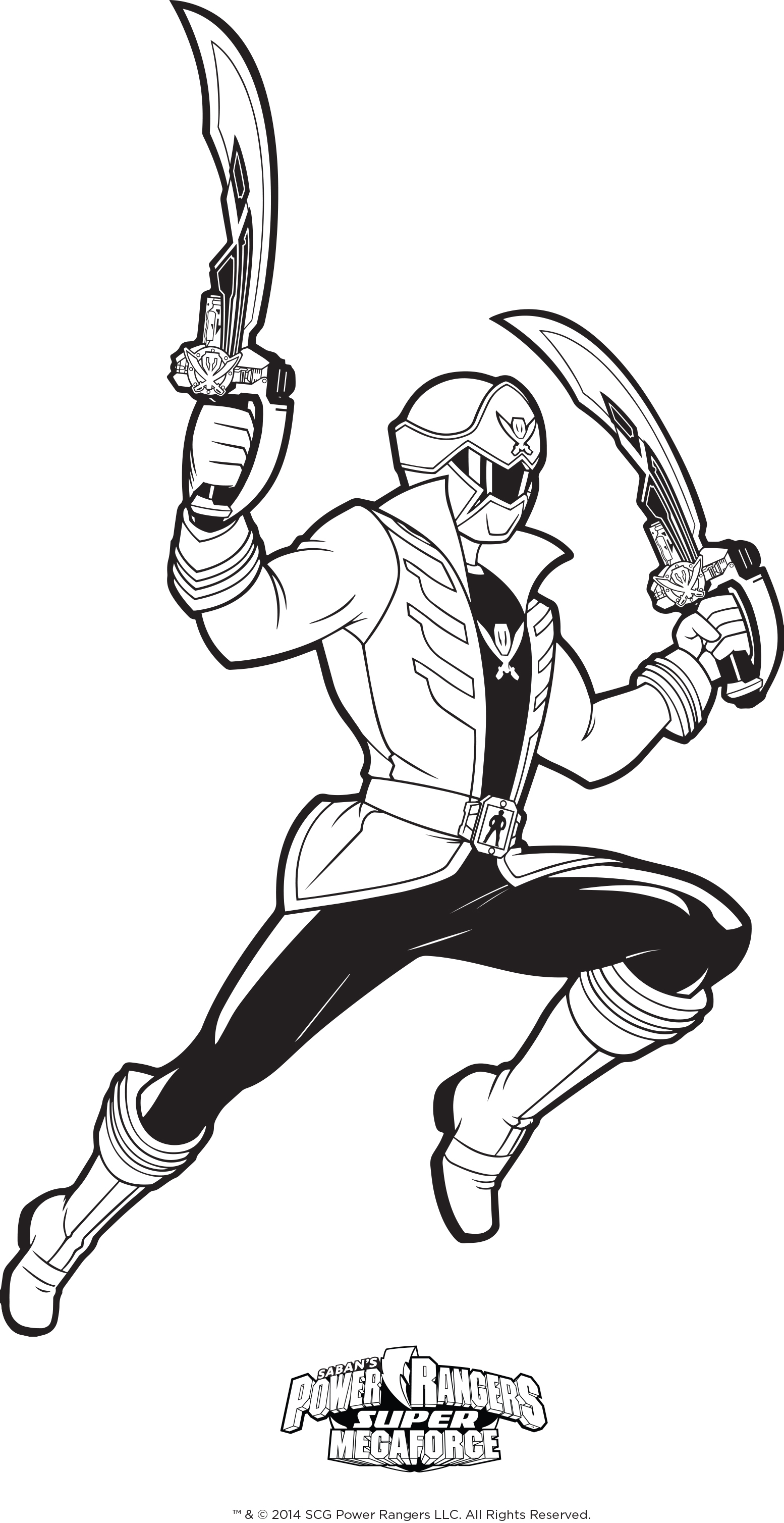1554x3017 Power Rangers Megaforce Coloring Pages
