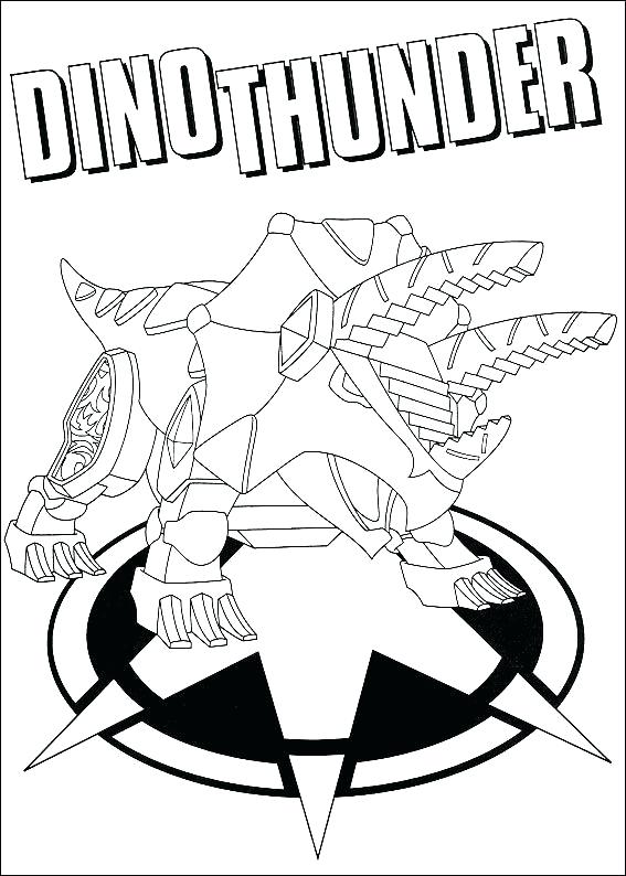 567x794 Power Rangers Dino Thunder Coloring Pages