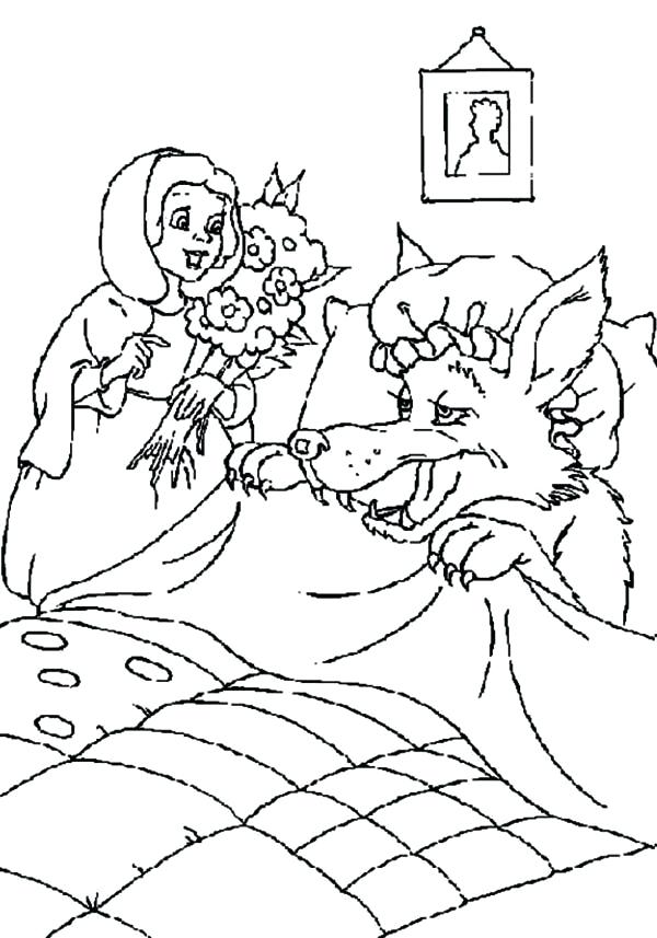 600x857 Red Riding Hood Coloring Pages