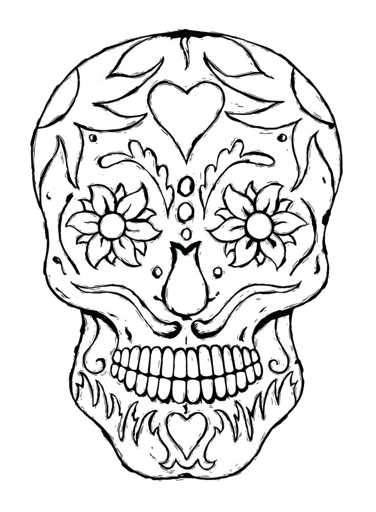 736x1002 Skull Colouring In Pages Free Printable Skull Coloring Pages