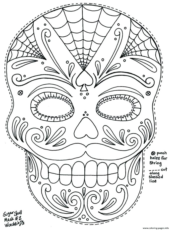687x923 Red Skull Coloring Pages