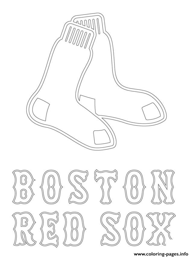 640x853 Boston Red Sox Logo Mlb Baseball Sport Coloring Pages Printable