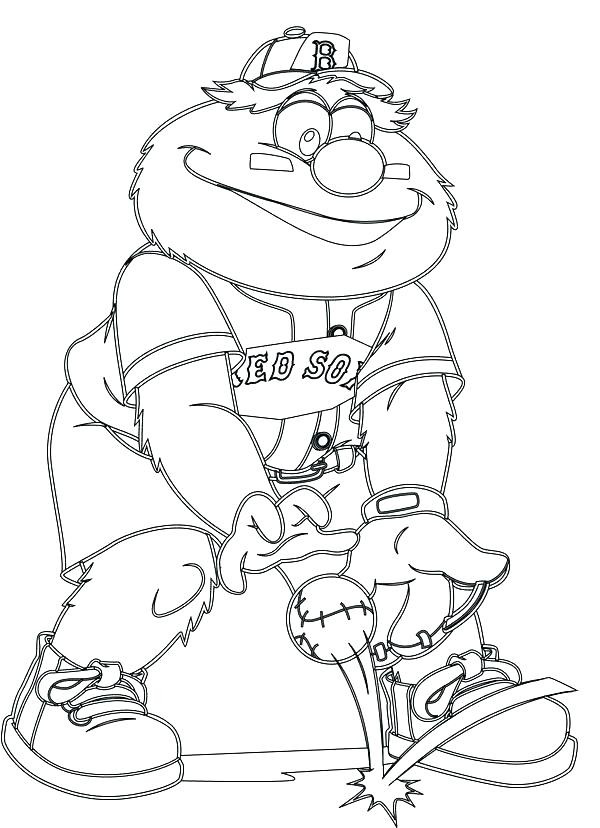 600x828 Coloring Pages Of Red Sox Boston