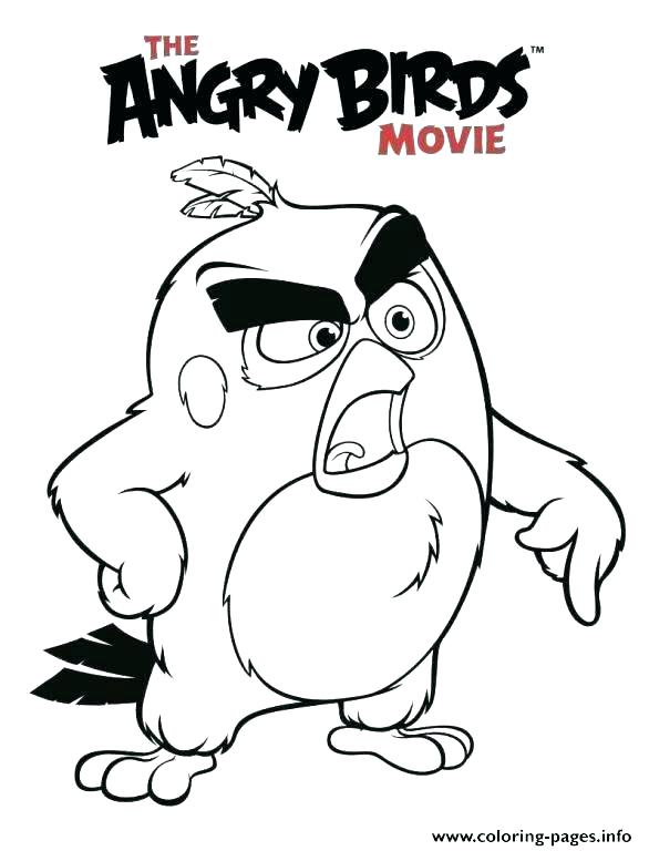586x768 Red Tail Hawk Coloring Page Pages Angry Birds Movie Hulk