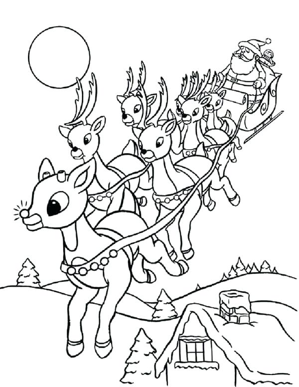 600x776 Reindeer Coloring Pages Reindeer Coloring Pages S Crafts And Cute