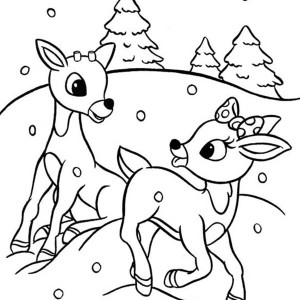 Reindeer Coloring Pages at GetDrawings.com | Free for ...
