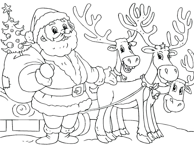 821x620 Free Reindeer Coloring Pages Coloring Pages The Red Nosed Reindeer