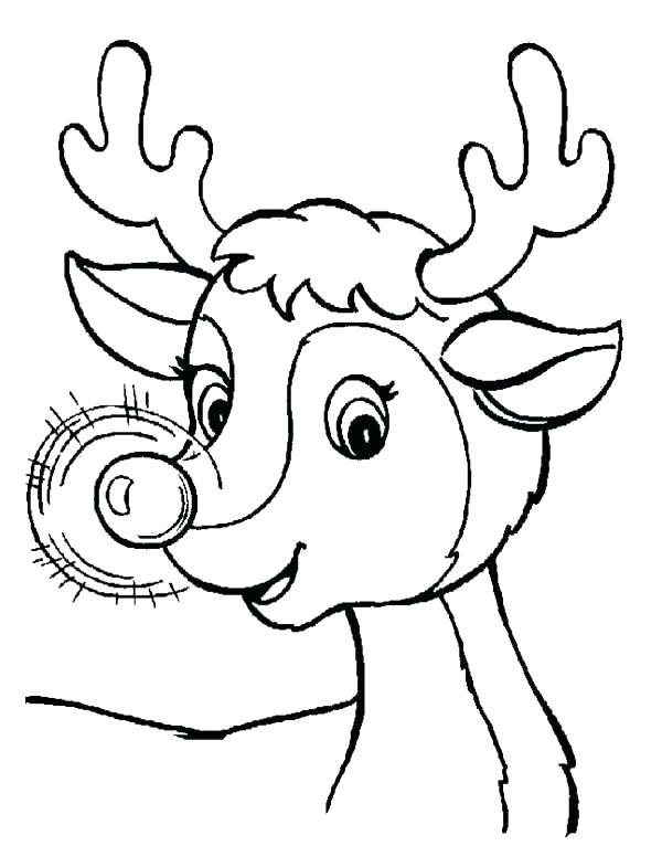 600x785 Santa And Reindeer Coloring Pages With Reindeer Coloring Pages