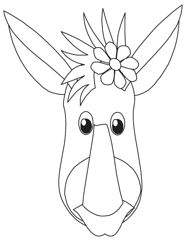 Reindeer Face Coloring Pages at GetDrawings.com | Free for ...
