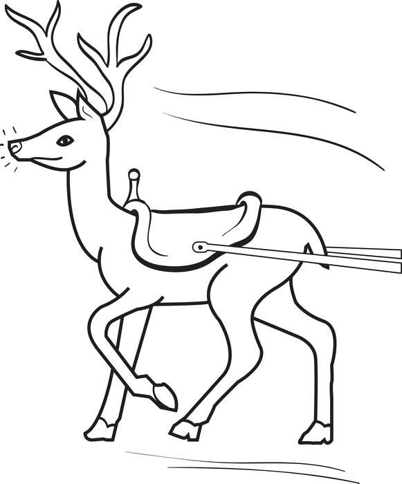 581x700 Reindeer Coloring Sheet Reindeer And Snowman Coloring Pages