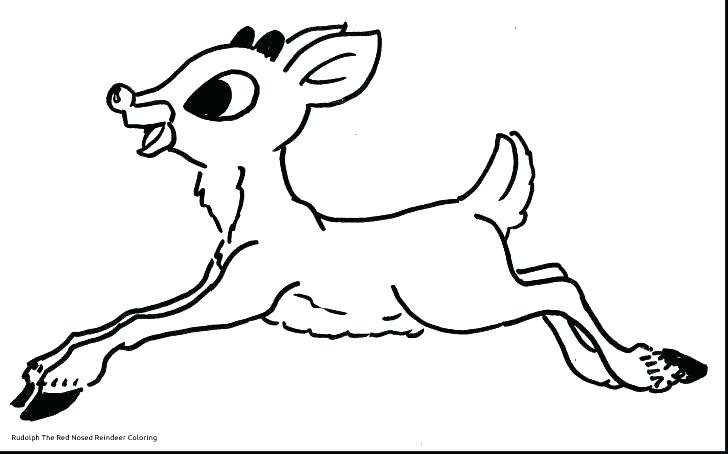 728x454 Reindeer Coloring Pages The Red Nosed Reindeer Coloring Page