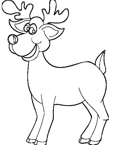 418x476 Free Printable Reindeer Coloring Page For Kids Free Printable