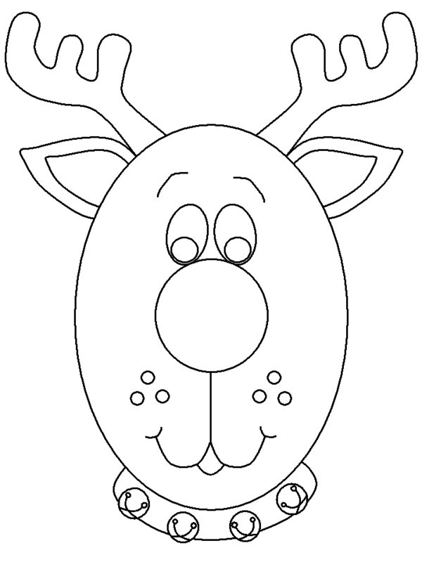 600x800 Reindeer Coloring Pages