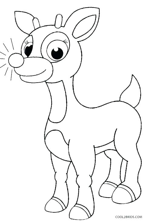 492x734 Reindeer Printable Coloring Pages Able Able Able Able Reindeer