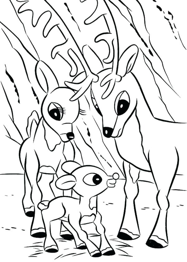 600x840 Reindeer Coloring Pages