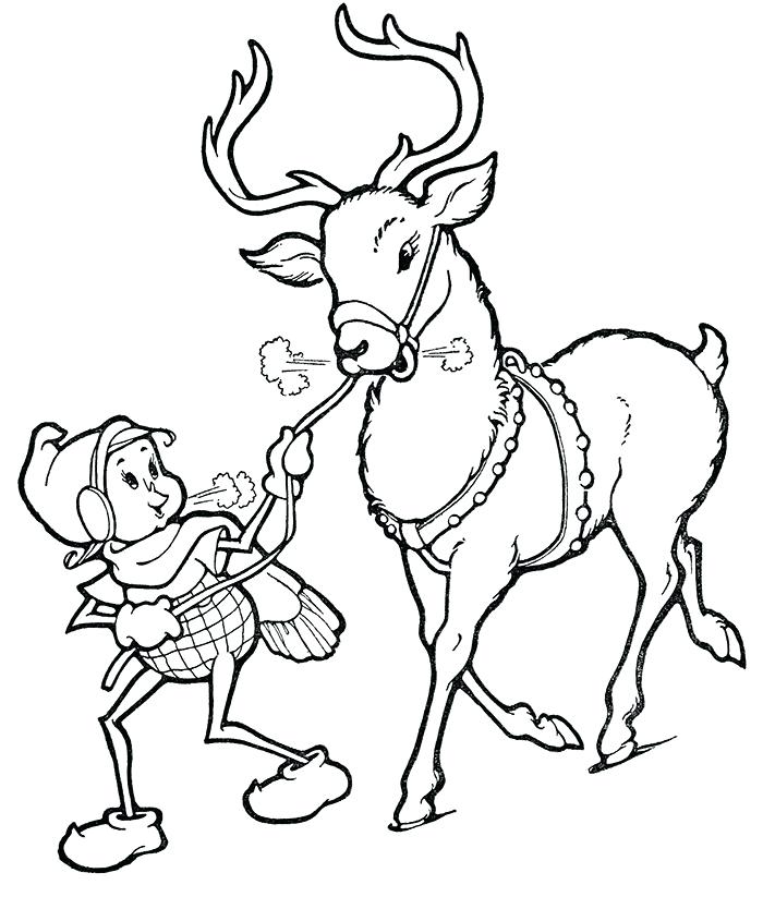 700x823 Printable Coloring Pages Printable Coloring Pages Reindeer