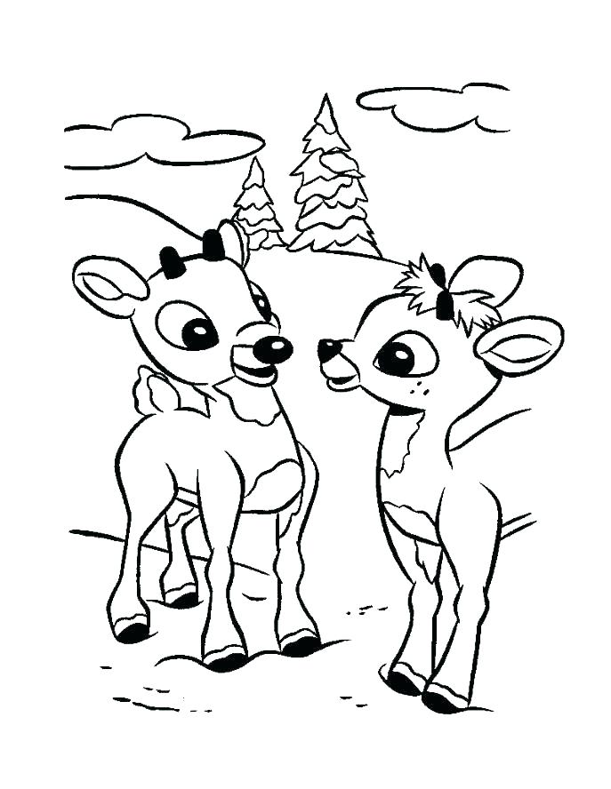 687x888 Coloring Pages Reindeer Coloring Pages Reindeer Coloring Pages