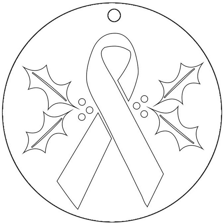 768x768 Breast Cancer Ribbon Coloring Pages