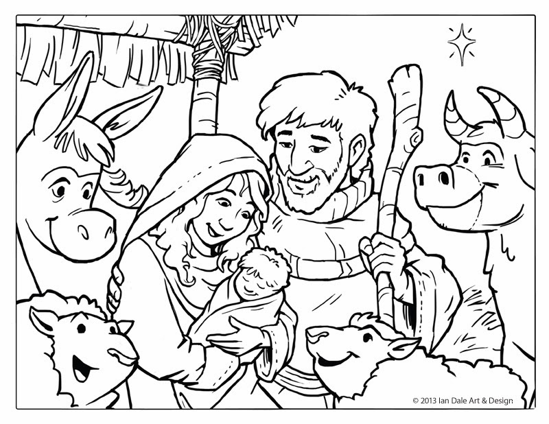 800x618 Adult Christian Christmas Coloring Pages Free Christmas Coloring