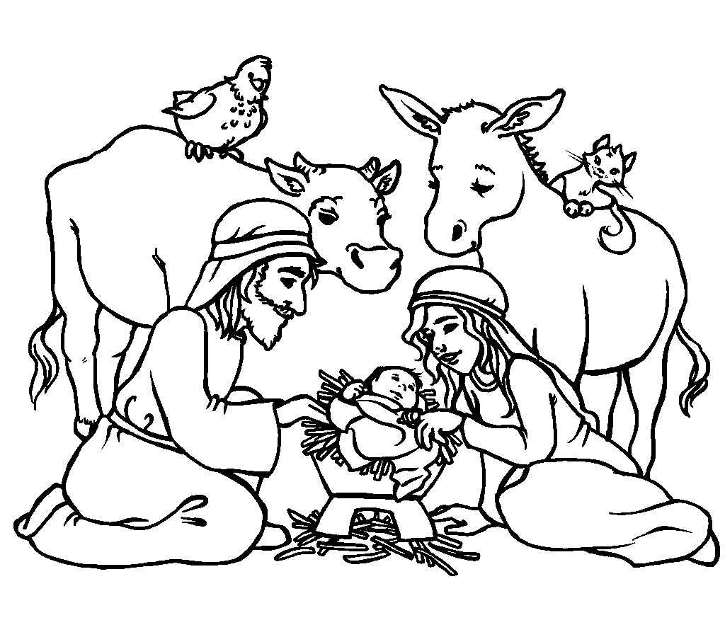 1024x900 Religious Christmas Coloring Sheets Religious Coloring Pictures