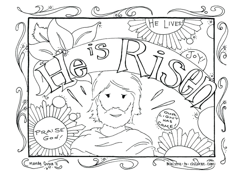 1024x748 Easter Coloring Pages Jesus Is Alive Coloring Page Images