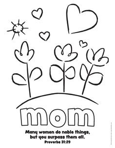 236x305 Free Mother's Day Coloring Pages