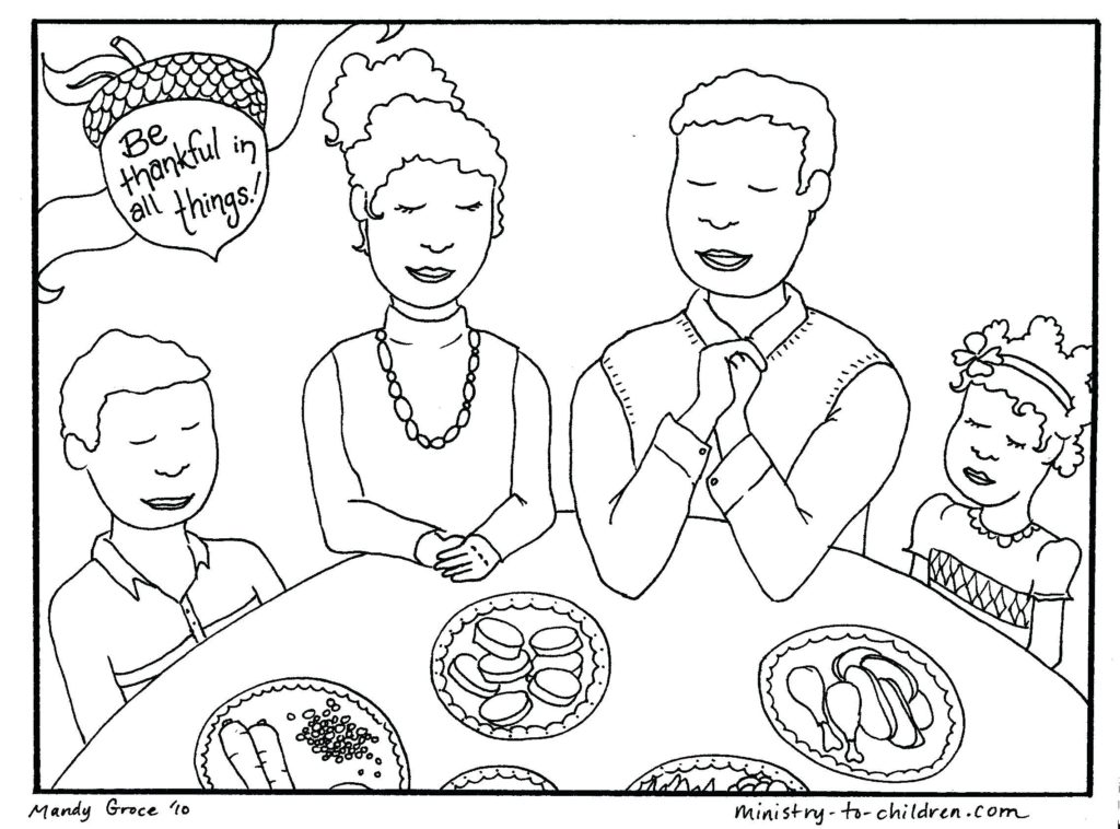 1024x758 Christian Thanksgiving Coloring Pages For Kindergarten New