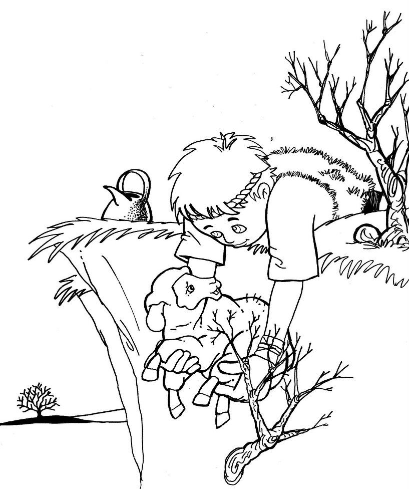 817x976 Lost Sheep Coloring Page Christian Coloring Pages Nt