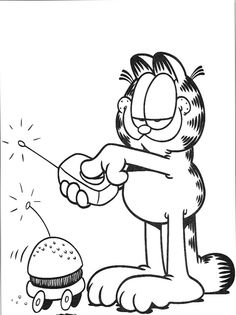 236x315 Garfield Brushing Teeth Coloring Page Coloring Pages