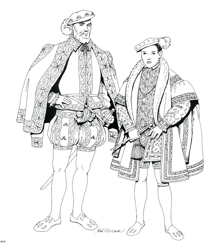 736x836 Renaissance Coloring Sheets Coloring Page Clothing