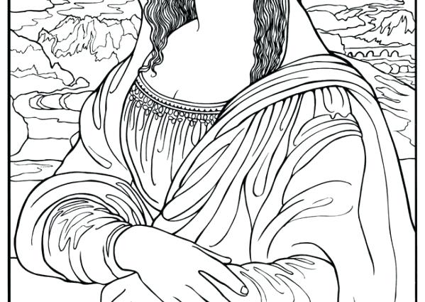 599x425 Renaissance Art Coloring Pages Yoschool Site