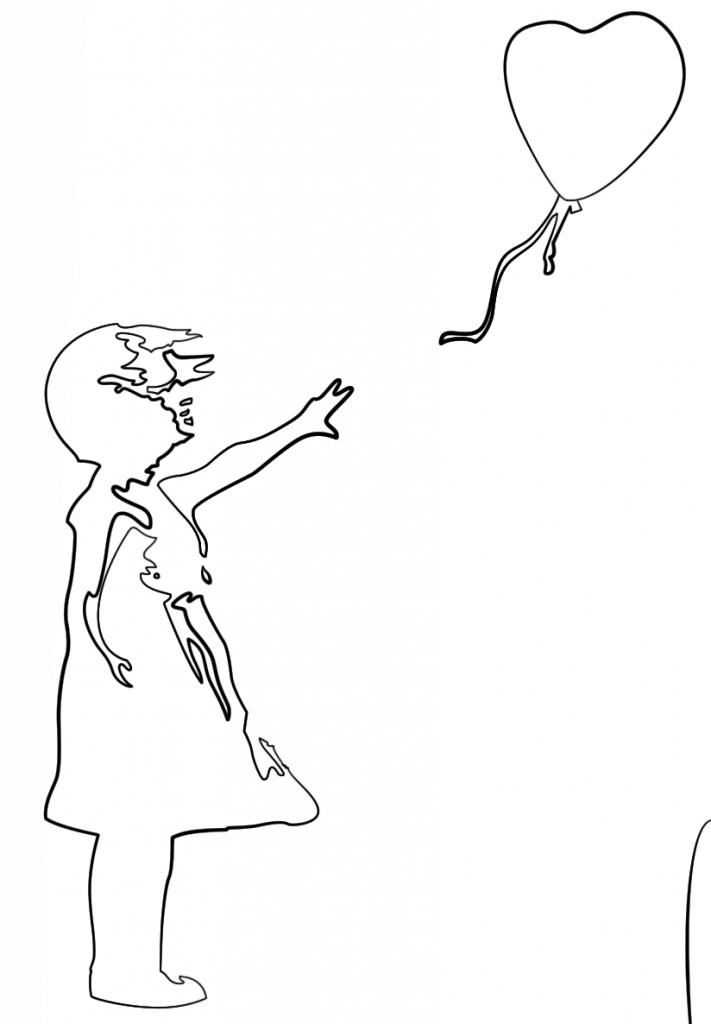 711x1024 Girl With Baloon